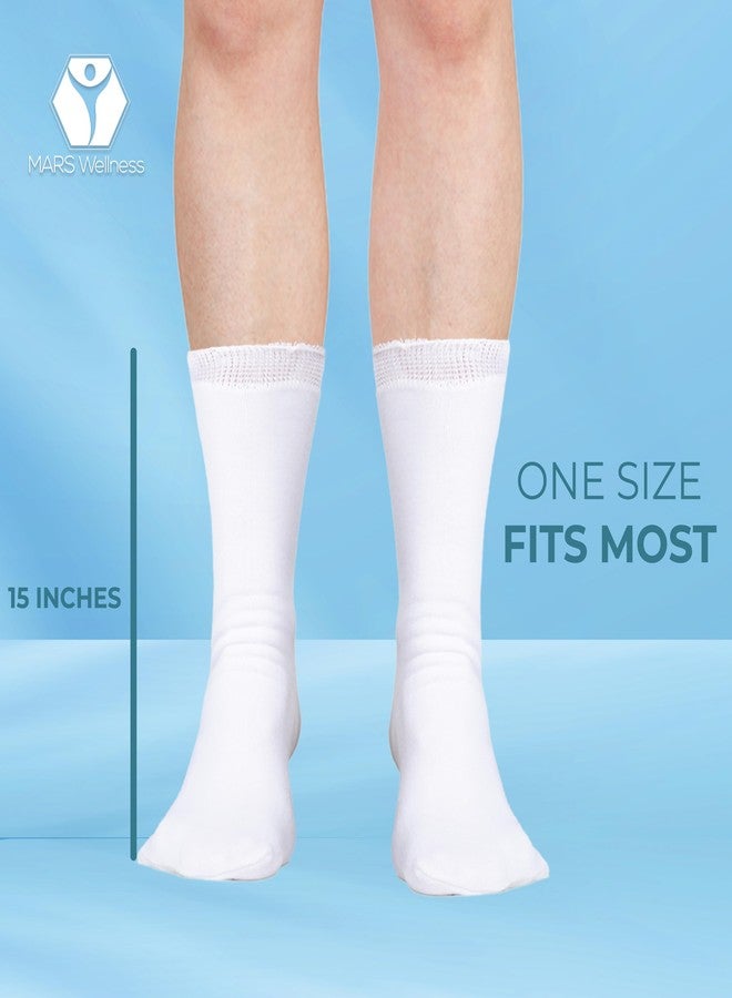 MARS WELLNESS Walking Boot Sock Liner - Low Top Short Cam Walker Boot Liner - 15 Inch walker Sock - 2 Socks - Image 3